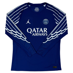 ÁO BÓNG ĐÁ PSG 2024/25 THỨ TƯ TAY DÀI CHÍNH HÃNG PLAYER KVARATSKHELIA #7 PHÔNG C1 HJ7322-493 - KHÔNG TAG - 10/10