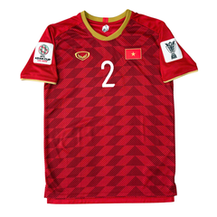 ÁO BÓNG ĐÁ VIỆT NAM 2019 SÂN NHÀ CHÍNH HÃNG PLAYER 038-923 - ĐỖ DUY MẠNH #2 + PATCH ASIAN CUP 2019