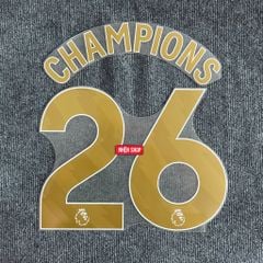 NAMESET CHAMPIONS 26 AUTHENTIC ARSENAL BẢN KỶ NIỆM VÔ ĐỊCH 2025/26 EPL