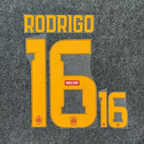 NAMESET RODRIGO 16 AUTHENTIC TÂY BAN NHA SÂN NHÀ 2026 WORLD CUP