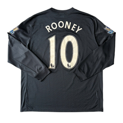 ÁO BÓNG ĐÁ MANCHESTER UNITED 2009/10 SÂN NHÀ KHÁCH CHÍNH HÃNG FAN - PATCH NGOẠI HẠNG ANH + ROONEY #10 - 355094-010