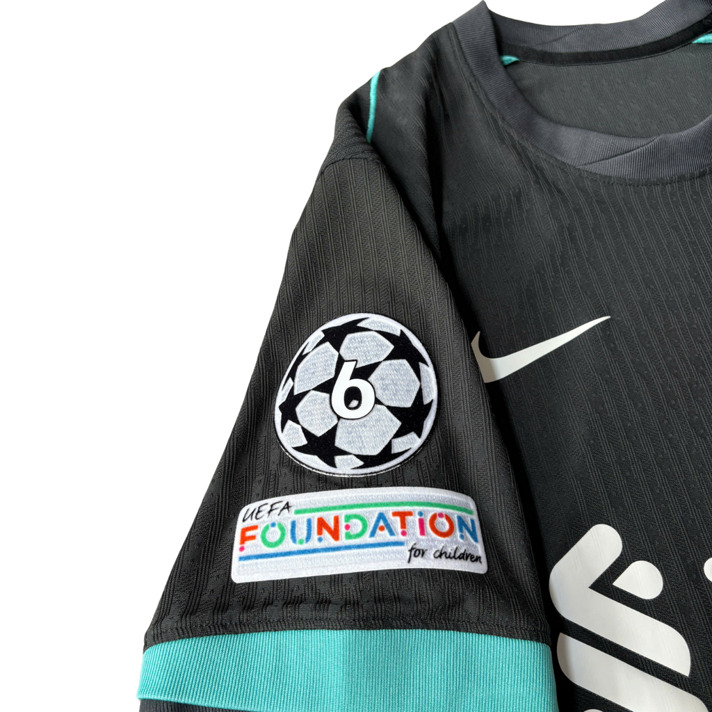 ÁO BÓNG ĐÁ LIVERPOOL 2024/25 SÂN KHÁCH CHÍNH HÃNG PLAYER - VAN DIJK #4 + PATCH C1 - FN8761-322.