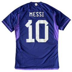 ÁO BÓNG ĐÁ ARGENTINA WC2022 SÂN KHÁCH CHÍNH HÃNG FAN - MESSI #10 - HF2159