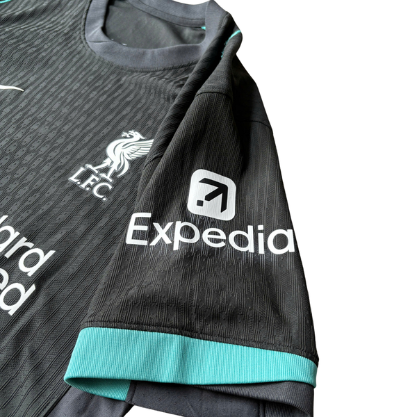 ÁO BÓNG ĐÁ LIVERPOOL 2024/25 SÂN KHÁCH CHÍNH HÃNG PLAYER - VAN DIJK #4 + PATCH C1 - FN8761-322.