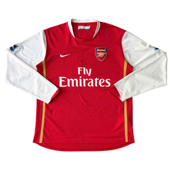 ÁO BÓNG ĐÁ ARSENAL 2006/07 SÂN NHÀ CHÍNH HÃNG TAY DÀI - PATCH NGOẠI HẠNG ANH + V.PERSIE #11 + CHỮ KÍ CẦU THỦ SENDOROS -- 14506727