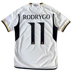 ÁO BÓNG ĐÁ REAL MADRID 2023/24 SÂN NHÀ CHÍNH HÃNG FAN - PATCH C1, FIFA CLUB WORLD CUP + RODRYGO #11 - HR3796