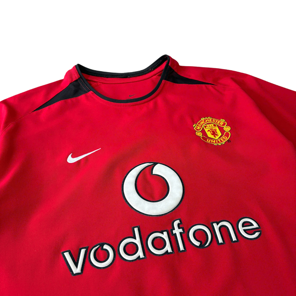 ÁO BÓNG ĐÁ MANCHESTER UNITED 2002/03 SÂN NHÀ CHÍNH HÃNG - KLEBERSON #15 + CHỮ KÍ - 01857424