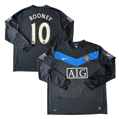 ÁO BÓNG ĐÁ MANCHESTER UNITED 2009/10 SÂN NHÀ KHÁCH CHÍNH HÃNG FAN - PATCH NGOẠI HẠNG ANH + ROONEY #10 - 355094-010