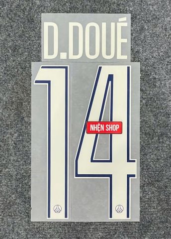 NAMESET D.DOUÉ 14 AUTHENTIC PSG 2024/25 SÂN KHÁCH THỨ TƯ CUP