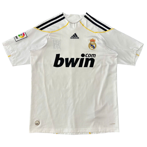 ÁO BÓNG ĐÁ REAL MADRID 2009/10 CHÍNH HÃNG SÂN NHÀ NAMESET RONALDO 9 - E84344 - 8.5/10