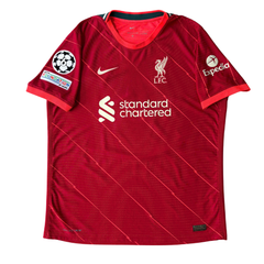 ÁO BÓNG ĐÁ LIVERPOOL 2021/22 SÂN NHÀ CHÍNH HÃNG PLAYER - PATCH UCL + VIRGIL #4 - DB2533-688