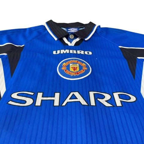 ÁO BÓNG ĐÁ MANCHESTER UNITED SÂN KHÁCH 1996-1997 - NAMESET BECKHAM-10 (NAME BỊ CRACK NHẸ MỘT SỐ CHỖ, 8/10)