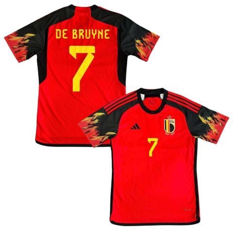 ÁO BÓNG ĐÁ BỈ 2022 SÂN NHÀ CHÍNH HÃNG FAN - DE BRUYNE #7 - HD9412