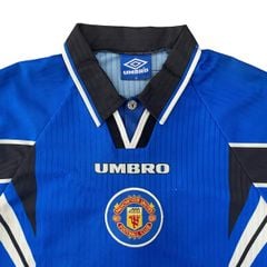 ÁO BÓNG ĐÁ MANCHESTER UNITED SÂN KHÁCH 1996-1997 - NAMESET BECKHAM-10 (NAME BỊ CRACK NHẸ MỘT SỐ CHỖ, 8/10)