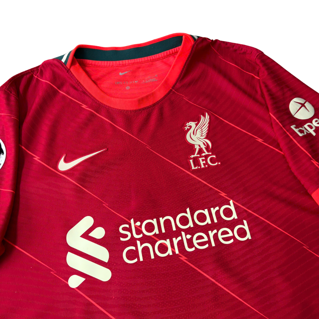 ÁO BÓNG ĐÁ LIVERPOOL 2021/22 SÂN NHÀ CHÍNH HÃNG PLAYER - PATCH UCL + VIRGIL #4 - DB2533-688