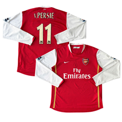 ÁO BÓNG ĐÁ ARSENAL 2006/07 SÂN NHÀ CHÍNH HÃNG TAY DÀI - PATCH NGOẠI HẠNG ANH + V.PERSIE #11 + CHỮ KÍ CẦU THỦ SENDOROS -- 14506727