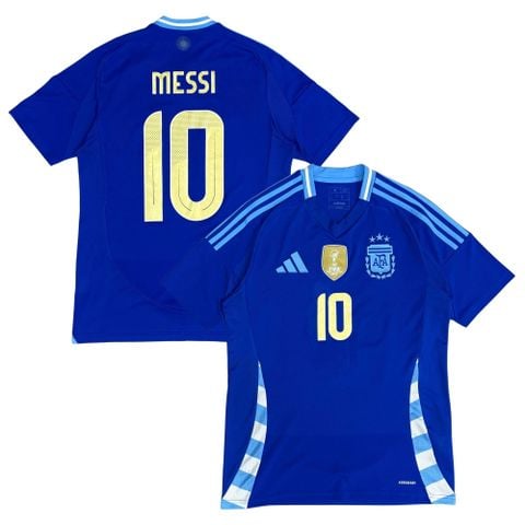 ÁO BÓNG ĐÁ ARGENTINA 2024 SÂN KHÁCH CHÍNH HÃNG FAN + MESSI #10 - IP8413