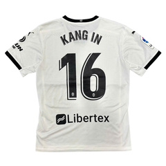 ÁO BÓNG ĐÁ VALENCIA 2020/21 CHÍNH HÃNG SÂN NHÀ BẢN PLAYER NAMESET KANG IN 16 - 757464 01 - 7/10