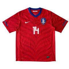 ÁO BÓNG ĐÁ HÀN QUỐC 2010/12 SÂN NHÀ CHÍNH HÃNG + JUNGSOO #14 + CHỮ KÍ CẦU THỦ LEE JUNG SOO -- 377539-611