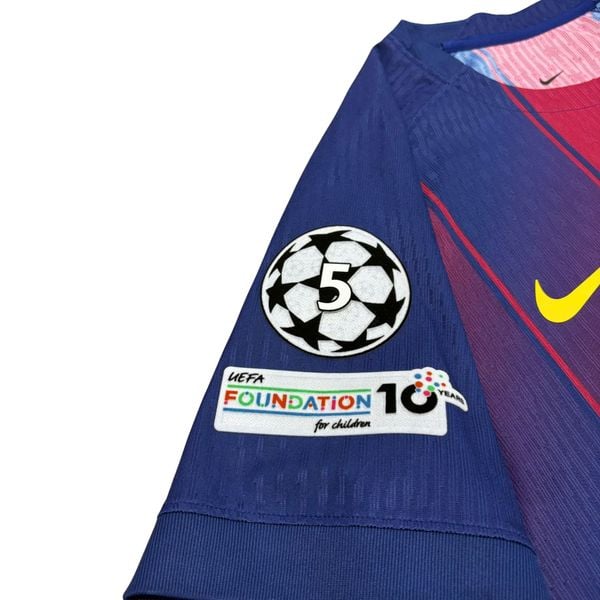 ÁO BÓNG ĐÁ BARCELONA 2025/26 SÂN NHÀ CHÍNH HÃNG PLAYER - PATCH C1 + LAMINE YAMAL #10 - HJ4544-456