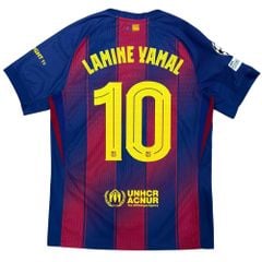 ÁO BÓNG ĐÁ BARCELONA 2025/26 SÂN NHÀ CHÍNH HÃNG PLAYER - PATCH C1 + LAMINE YAMAL #10 - HJ4544-456