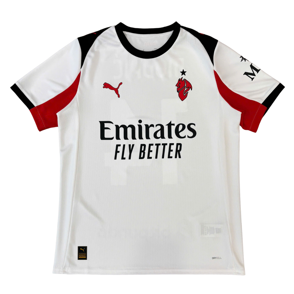 ÁO BÓNG ĐÁ AC MILAN 2025/26 SÂN KHÁCH CHÍNH HÃNG FAN + MODRIĆ #14 + BITPANDA - 779971-02