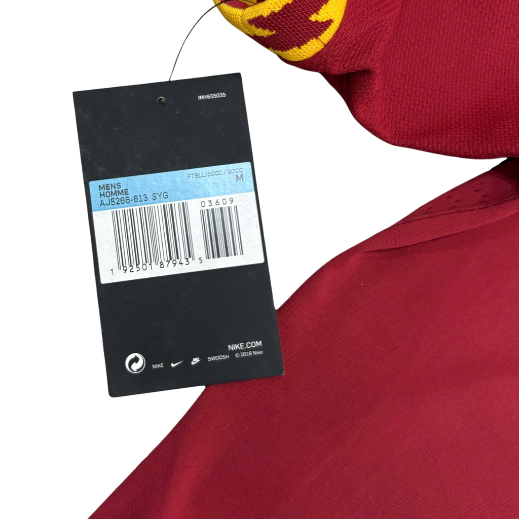 ÁO BÓNG ĐÁ AS ROMA 2019/20 SÂN NHÀ CHÍNH HÃNG PLAYER + PATCH SERIE A & PATCH KỈ NIỆM DE ROSSI + DE ROSSI #16