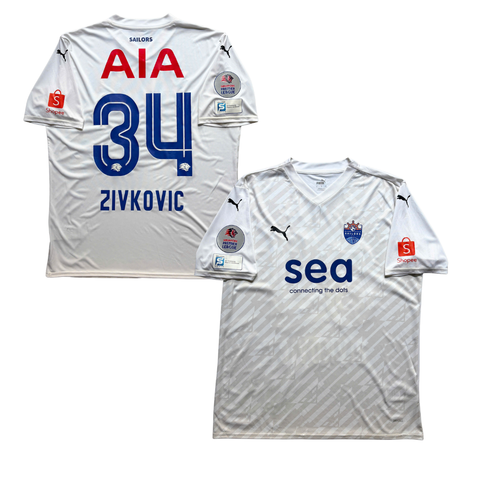 ÁO BÓNG ĐÁ LION CITY SAILORS 2024/25 SÂN NHÀ CHÍNH HÃNG PLAYER + PATCH PREMIER LEAGUE SINGAPORE & ZIVKOVIC #34 - 705371-04