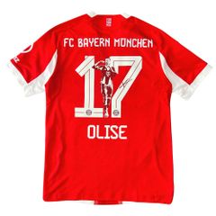 ÁO BÓNG ĐÁ BAYERN MUNICH 2025/26 SÂN NHÀ CHÍNH HÃNG PLAYER - PATCH VÔ ĐỊCH BUNDESLIGA + NAMESET OLISE - JJ2144
