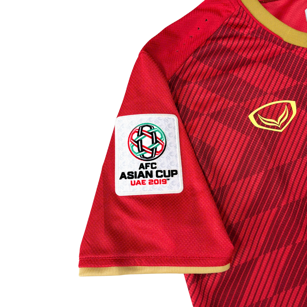 ÁO BÓNG ĐÁ VIỆT NAM 2019 SÂN NHÀ CHÍNH HÃNG PLAYER 038-923 - PHAN VĂN ĐỨC #20 + PATCH ASIAN CUP 2019 + CHỮ KÍ - KHÔNG TAG - 10/10