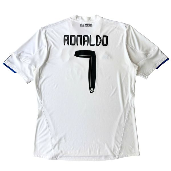 ÁO BÓNG ĐÁ REAL MADRID 2010/11 SÂN NHÀ CHÍNH HÃNG - PATCH LALIGA + RONALDO #7 - P96163