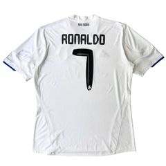 ÁO BÓNG ĐÁ REAL MADRID 2010/11 SÂN NHÀ CHÍNH HÃNG - PATCH LALIGA + RONALDO #7 - P96163
