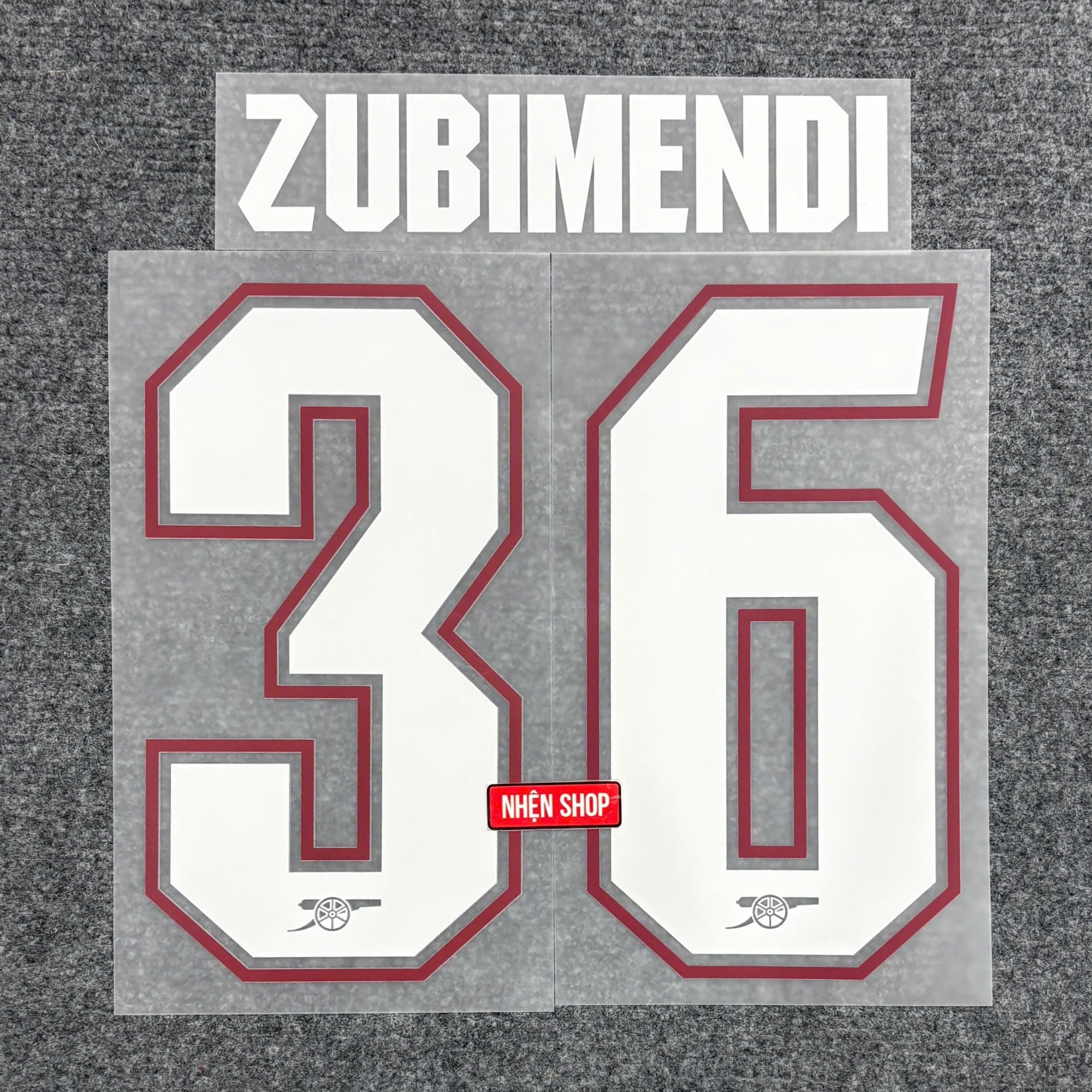 NAMESET ZUBIMENDI 36 AUTHENTIC ARSENAL 2026/27 SÂN NHÀ CUP
