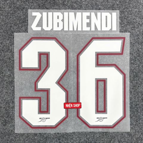 NAMESET ZUBIMENDI 36 AUTHENTIC ARSENAL 2026/27 SÂN NHÀ CUP