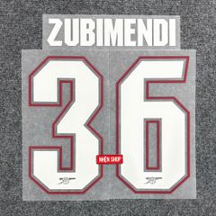 NAMESET ZUBIMENDI 36 AUTHENTIC ARSENAL 2026/27 SÂN NHÀ CUP