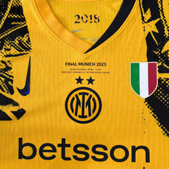 ÁO BÓNG ĐÁ INTER MILAN 2024/25 THỨ BA CHÍNH HÃNG PLAYER DETAILS CHUNG KẾT C1 + PATCH FZ6278-741 - KHÔNG TAG - 10/10