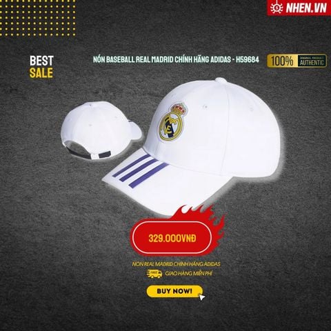 NÓN BÓNG CHÀY BASEBALL REAL MADRID CHÍNH HÃNG - H59684