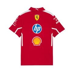 ÁO ĐUA XE SCUDERIA FERRARI 2025 TEAM POLO ĐỎ 763944-01