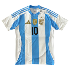 ÁO BÓNG ĐÁ ARGENTINA 2024/25 CHÍNH HÃNG SÂN NHÀ BẢN FAN NAMESET MESSI 10 - IP8409