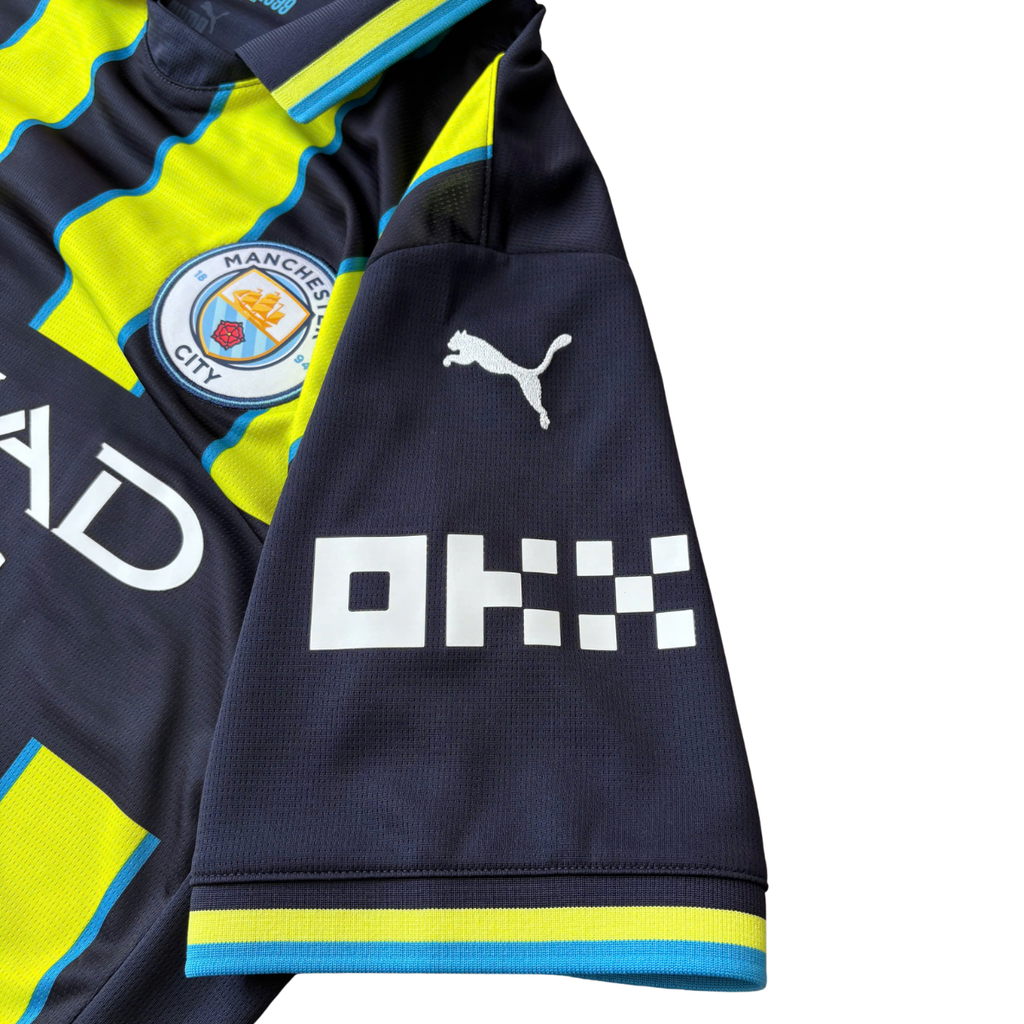 ÁO BÓNG ĐÁ MANCHESTER CITY 2024/25 SÂN KHÁCH CHÍNH HÃNG FAN - DE BRUYNE #17 -- 775088-02