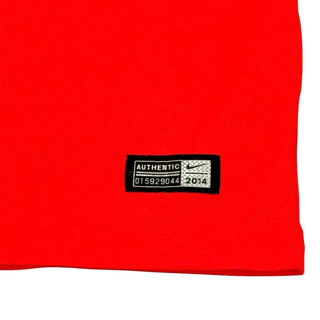 ÁO BÓNG ĐÁ BARCELONA 2014/15 CHÍNH HÃNG SÂN KHÁCH PLAYER 612654-672 - NAME PATCH LFP MESSI