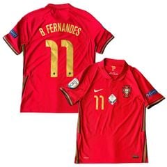ÁO BÓNG ĐÁ BỒ ĐÀO NHA 2020/21 CHÍNH HÃNG SÂN NHÀ PLAYER CD0587-687 - NAME PATCH UEFA B.FERNANDES