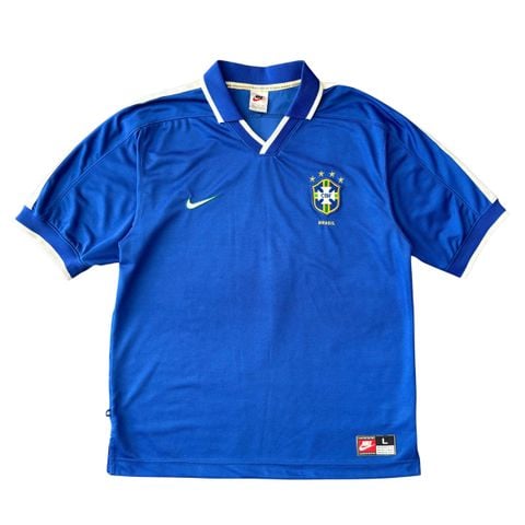ÁO BÓNG ĐÁ BRAZIL 1997/98 CHÍNH HÃNG SÂN KHÁCH  FAN