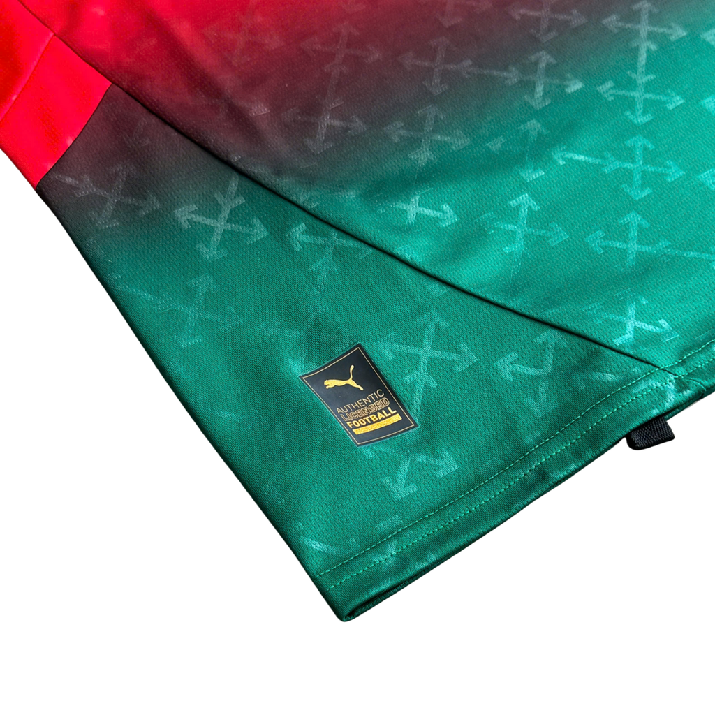 ÁO BÓNG ĐÁ AC MILAN X OFF WHITE CHÍNH HÃNG 783001-02 KHÔNG TAG 10/10