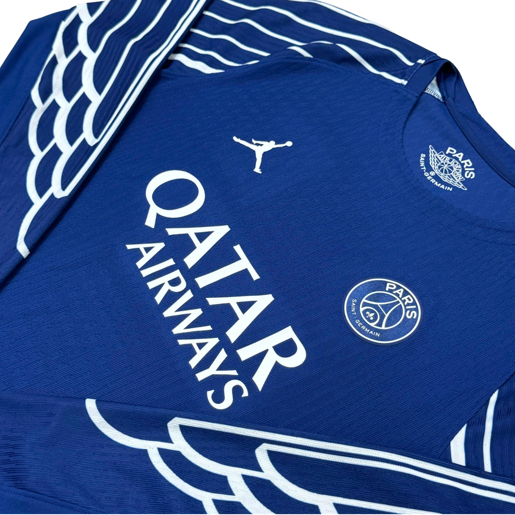 ÁO BÓNG ĐÁ PSG 2024/25 THỨ TƯ TAY DÀI CHÍNH HÃNG PLAYER KVARATSKHELIA #7 PHÔNG C1 HJ7322-493 - KHÔNG TAG - 10/10