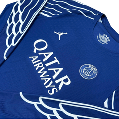 ÁO BÓNG ĐÁ PSG 2024/25 THỨ TƯ TAY DÀI CHÍNH HÃNG PLAYER KVARATSKHELIA #7 PHÔNG C1 HJ7322-493 - KHÔNG TAG - 10/10