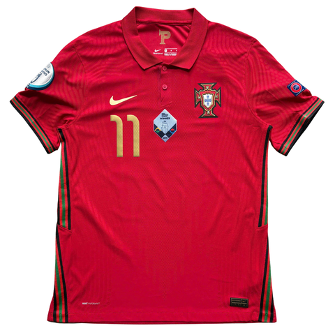 ÁO BÓNG ĐÁ BỒ ĐÀO NHA 2020 SÂN NHÀ CHÍNH HÃNG PLAYER + PATCH EURO 2020, PATCH UNL WINNER 2019 & B.FERNANDES #11 - CD0587-687