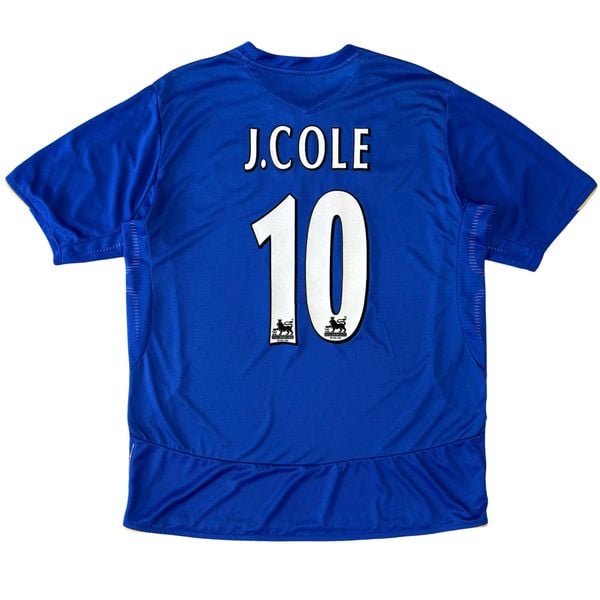 ÁO BÓNG ĐÁ CHELSEA SÂN NHÀ 2005/06 BẢN KỈ NIỆM 100 NĂM (10/10, NAMESET J.COLE-10)