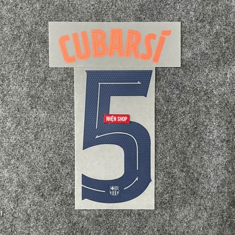 NAMESET CUBARSÍ 5 AUTHENTIC BARCELONA 2025/26 SÂN KHÁCH THỨ BA CUP
