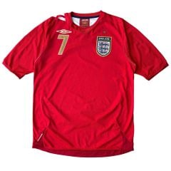 ÁO BÓNG ĐÁ ANH 2006/08 SÂN KHÁCH CHÍNH HÃNG + BECKHAM #7 - 17144489